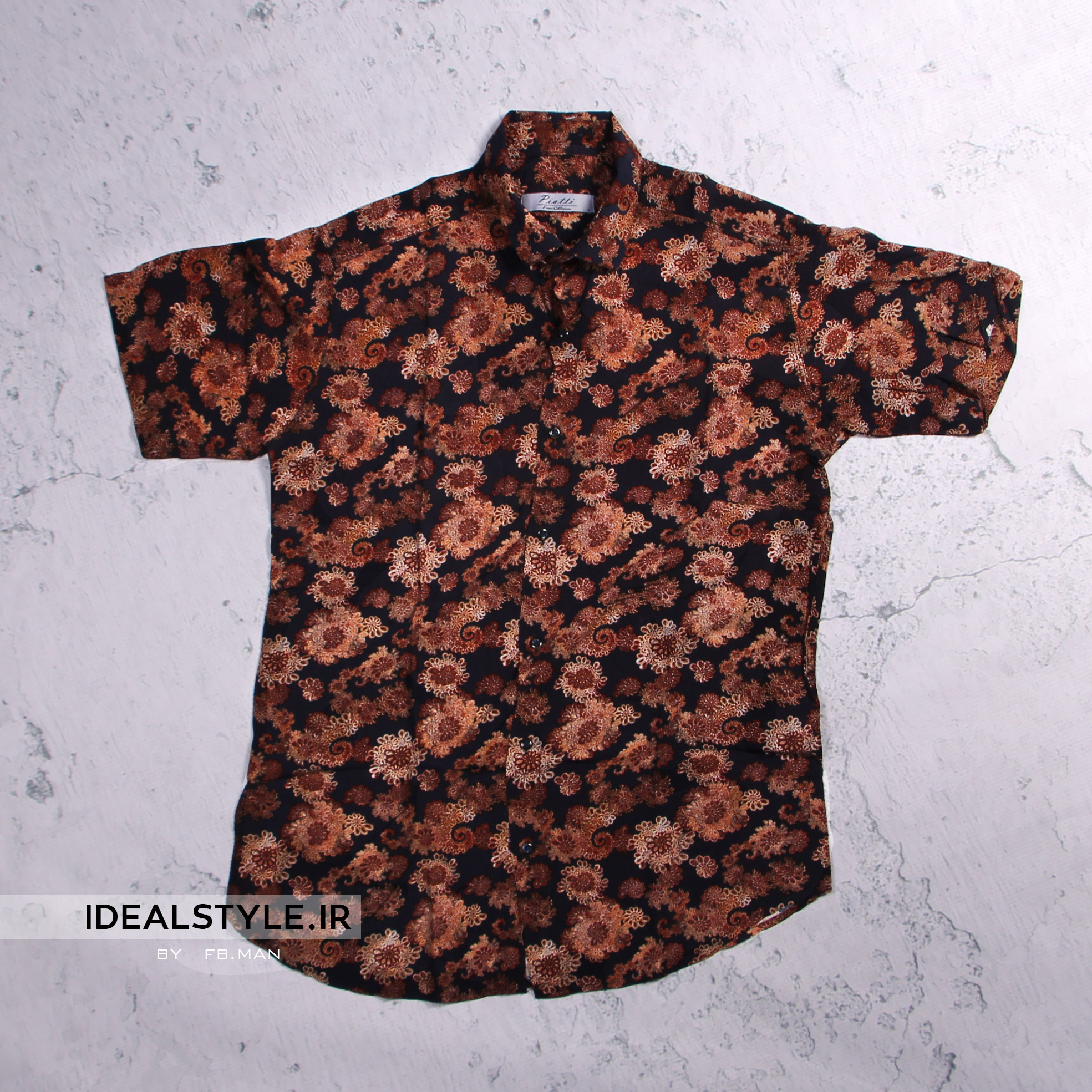 پیراهن مردانه اندامی مدل هاوایی 1187-v3-1303 پوشاک ایده آل استایل