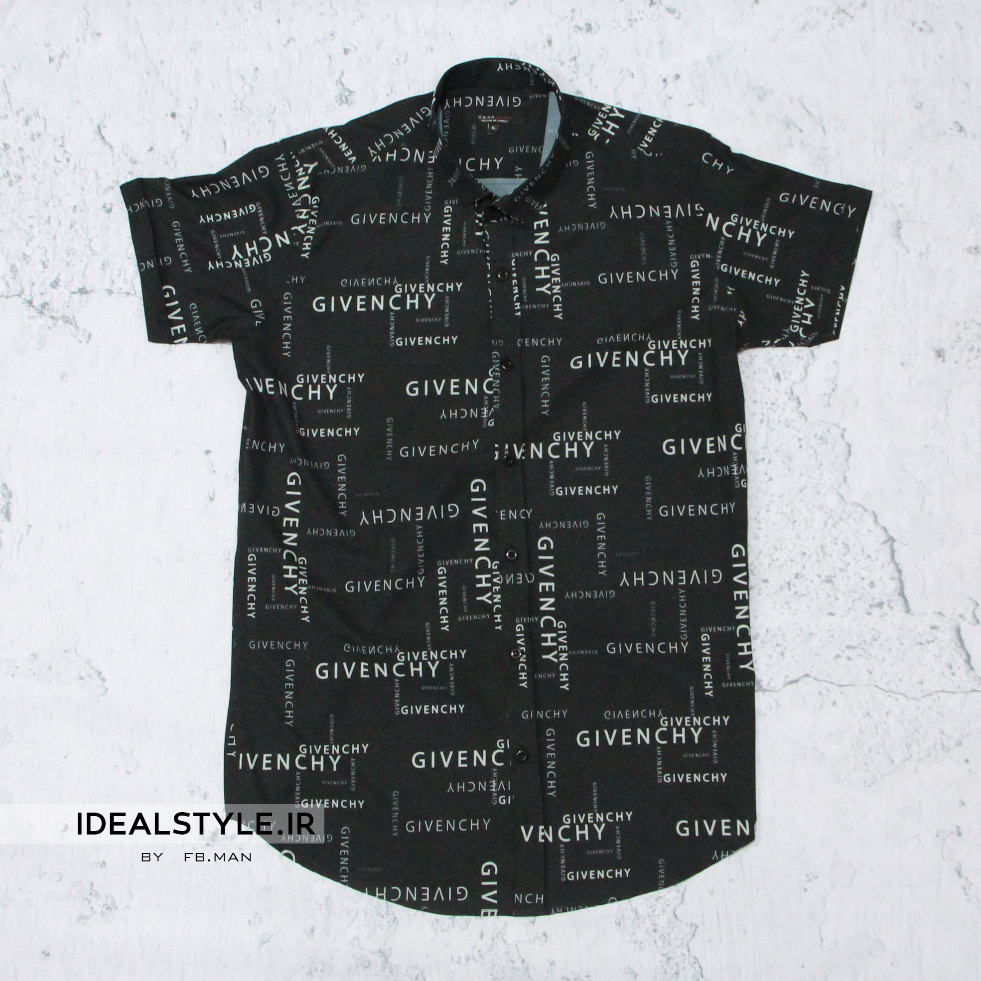 پیراهن مردانه اندامی مدل هاوایی 1199-v3-1303 پوشاک ایده آل استایل