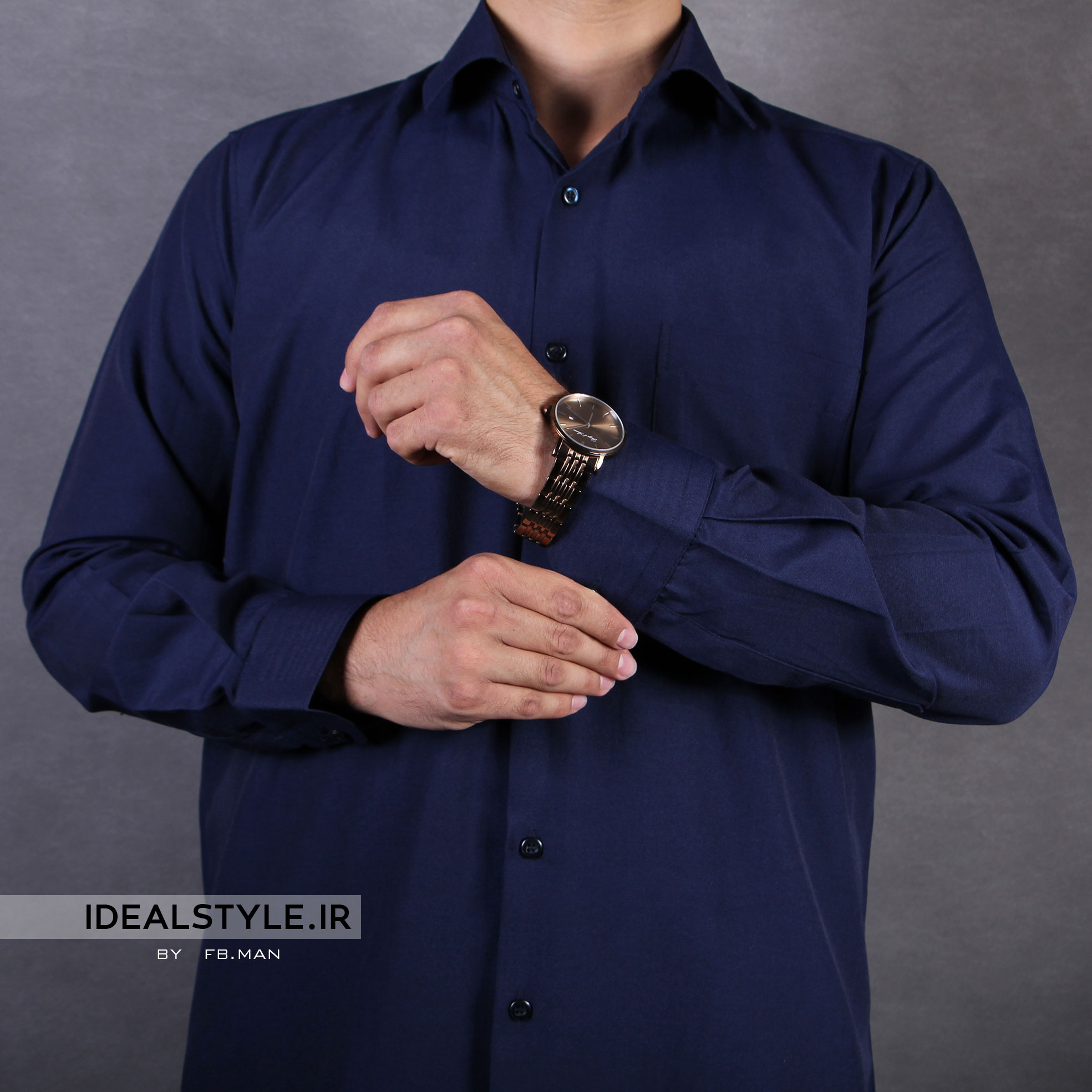 پیراهن مردانه مجلسی مدل FB.MAN کد V3-1305-1 پوشاک ایده آل استایل